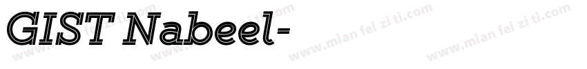 GIST Nabeel字体转换